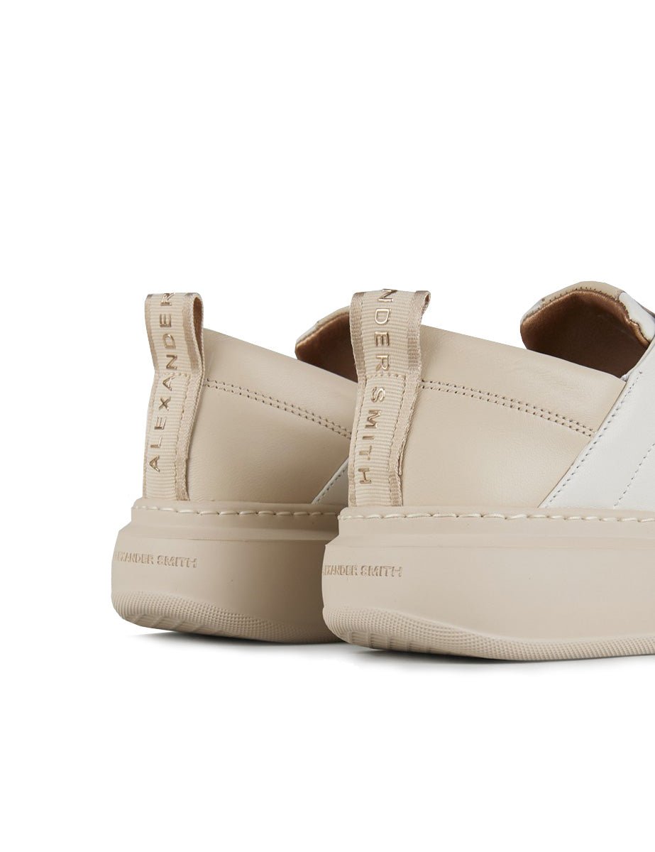 sneakers wembley slip on white rose - alexander smith - sneaker