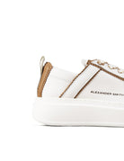 sneakers wembley unlined white cognac - alexander smith - sneaker