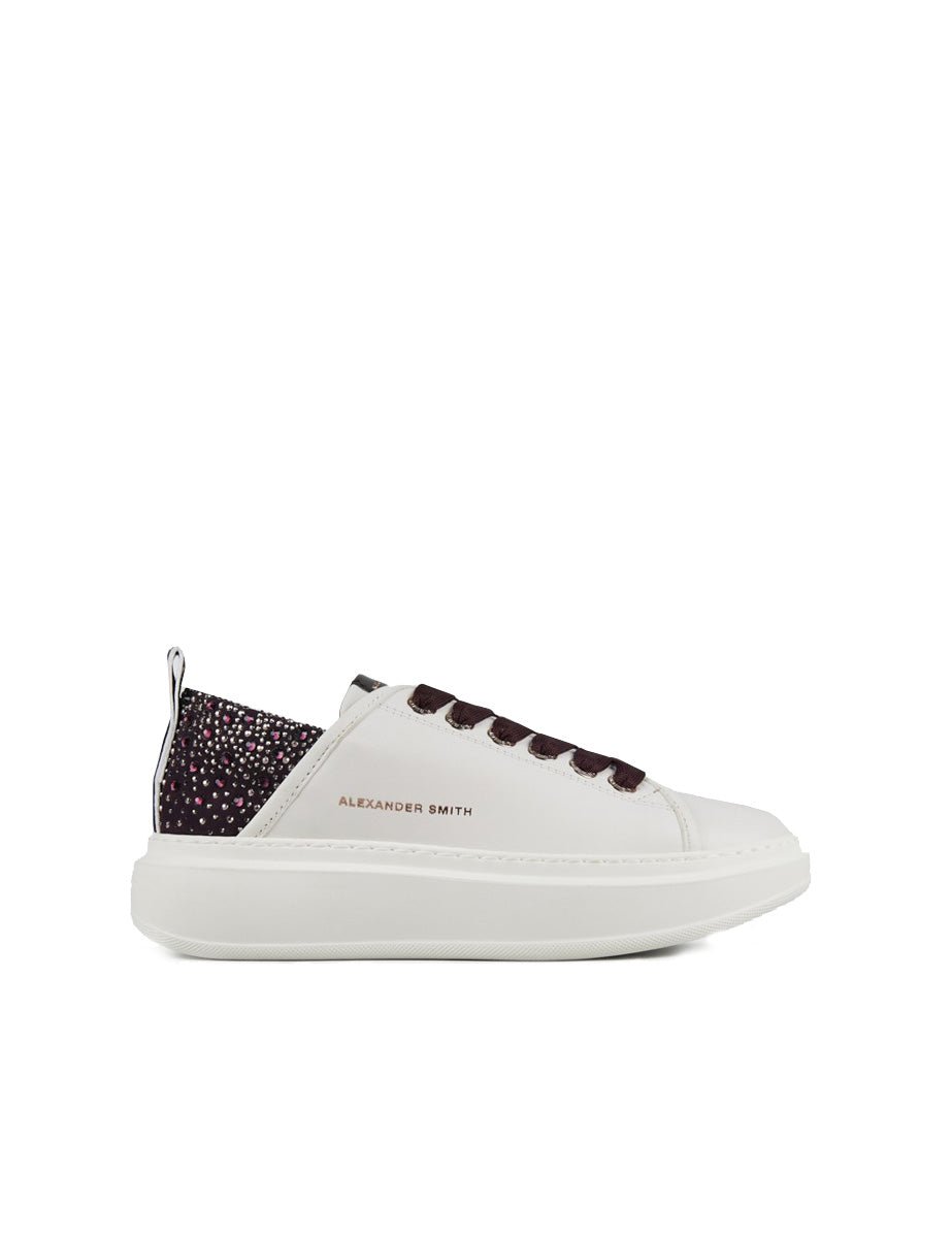 sneakers wembley white bordeaux - alexander smith - sneaker