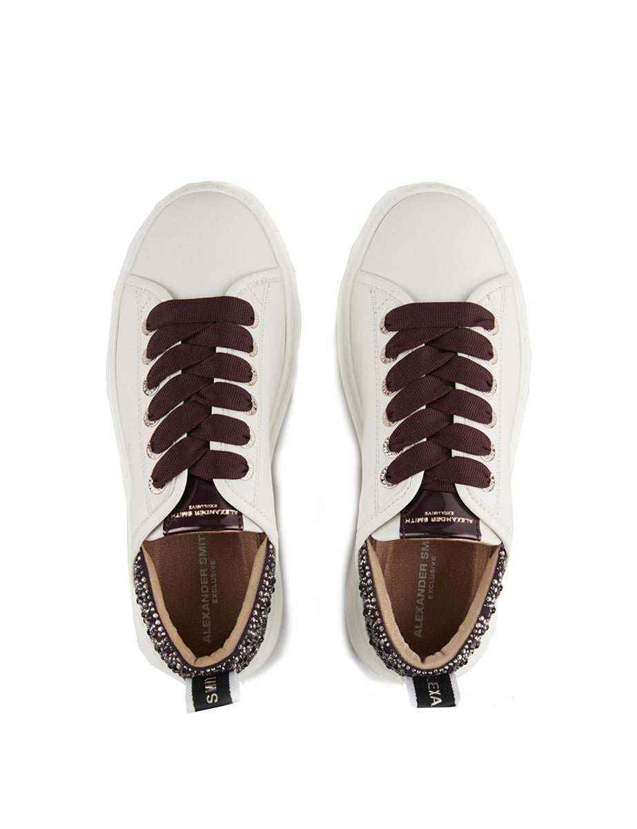 sneakers wembley white bordeaux - alexander smith - sneaker