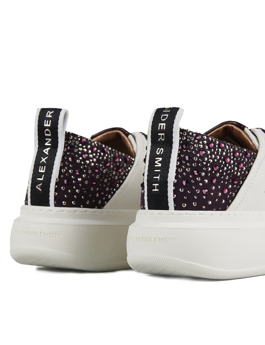 sneakers wembley white bordeaux - alexander smith - sneaker