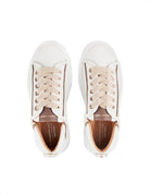 sneakers wembley white dark brown - Frida SRL