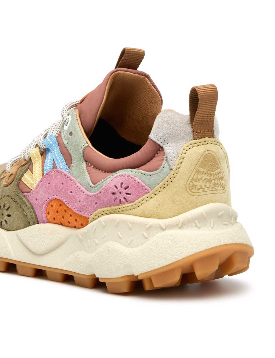 sneakers yamano 3 suede cream taupe - flower mountain - sneaker