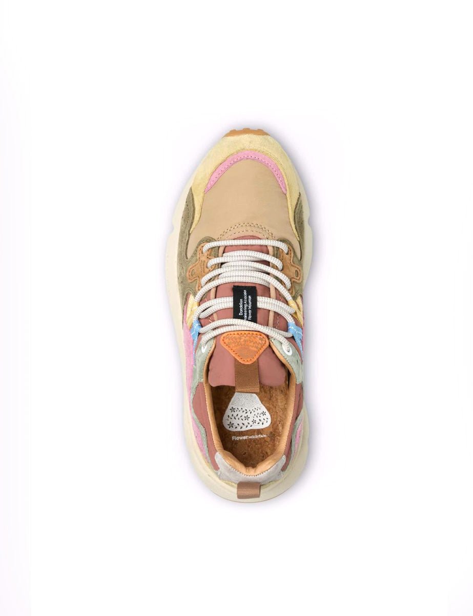 sneakers yamano 3 suede cream taupe - flower mountain - sneaker