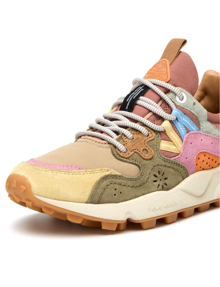sneakers yamano 3 suede cream taupe - flower mountain - sneaker