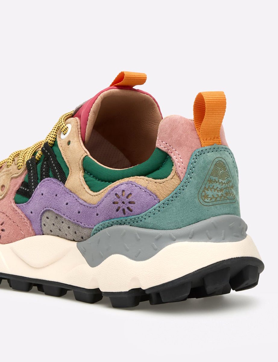 sneakers yamano 3 suede fuxia - flower mountain - sneaker