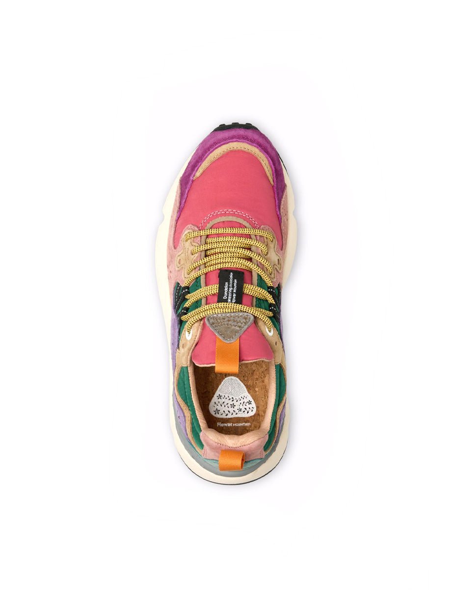 sneakers yamano 3 suede fuxia - flower mountain - sneaker