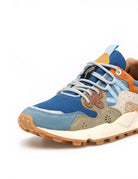 sneakers yamano 3 suede nylon azure sage - flower mountain - sneaker