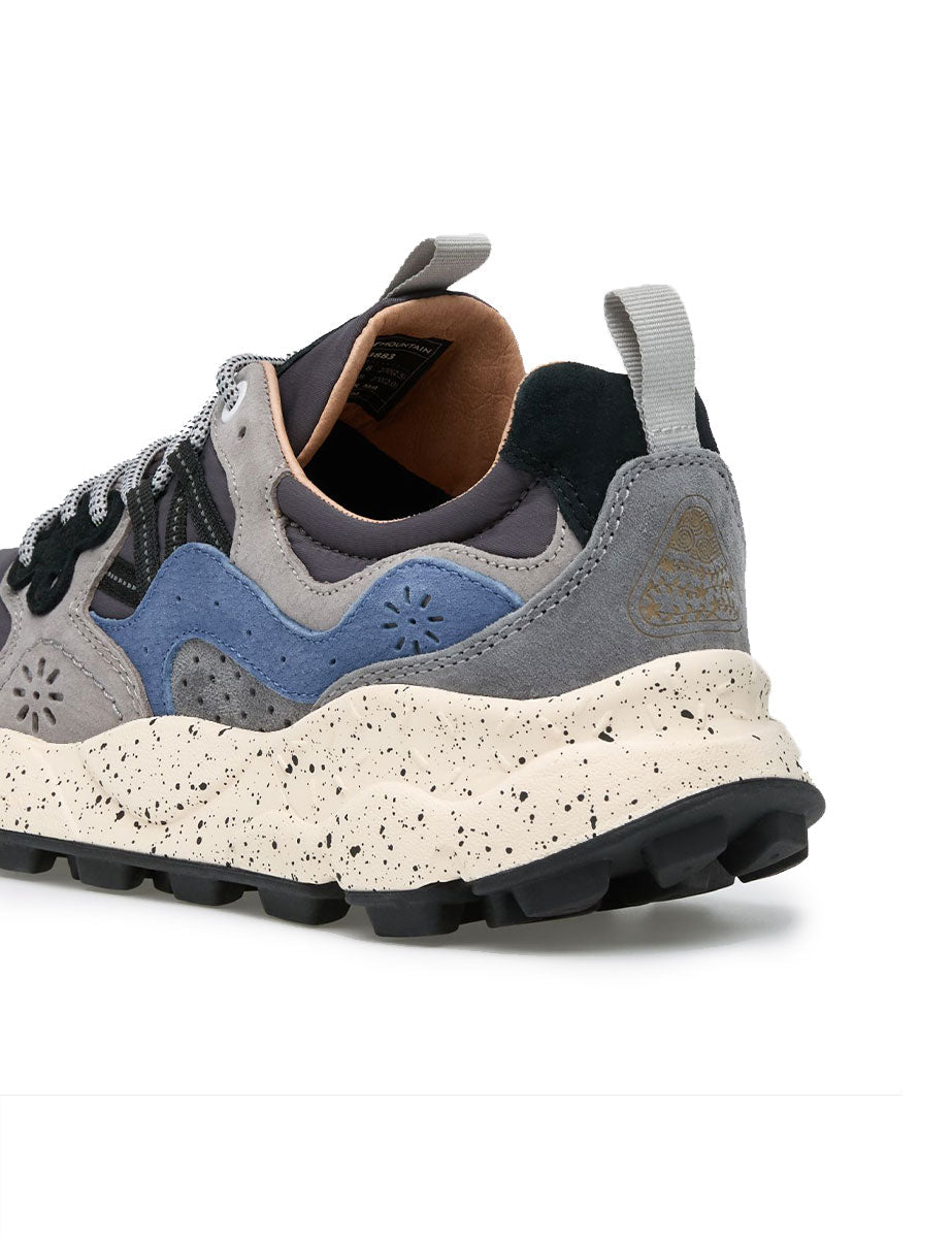 sneakers yamano suede grigio blu navy - flower mountain - sneaker