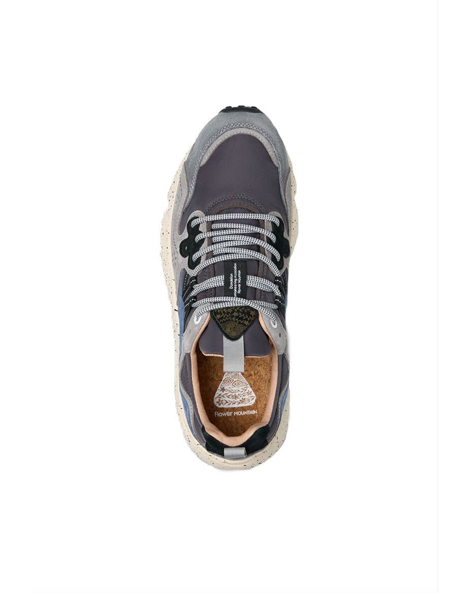 sneakers yamano suede grigio blu navy - flower mountain - sneaker