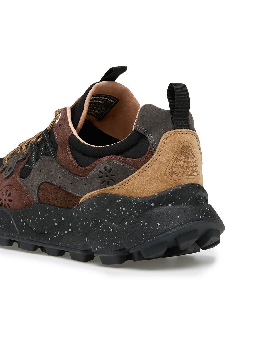 sneakers yamano suede grigio marrone - flower mountain - sneaker