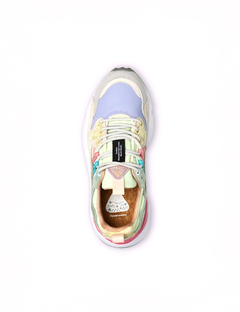 sneakers yamano suede light grey lilac - flower mountain - sneaker