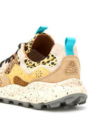 sneakers yamano suede print leo brown taupe - Frida SRL