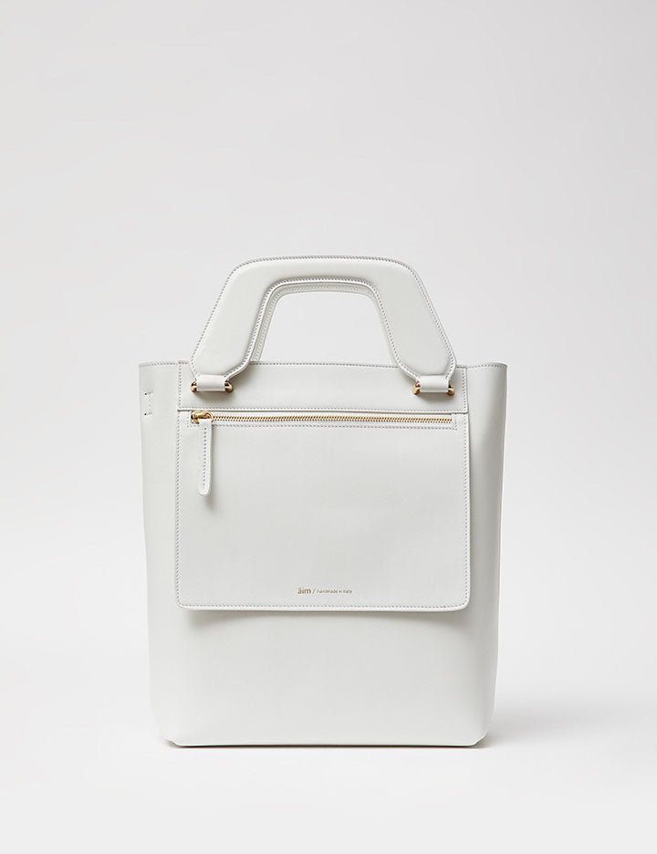 sofia pocket tote bag light grey - Frida SRL