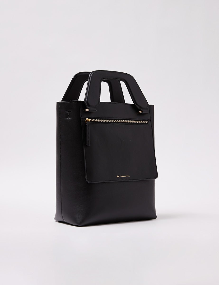 sofia pocket tote bag nero - Frida SRL