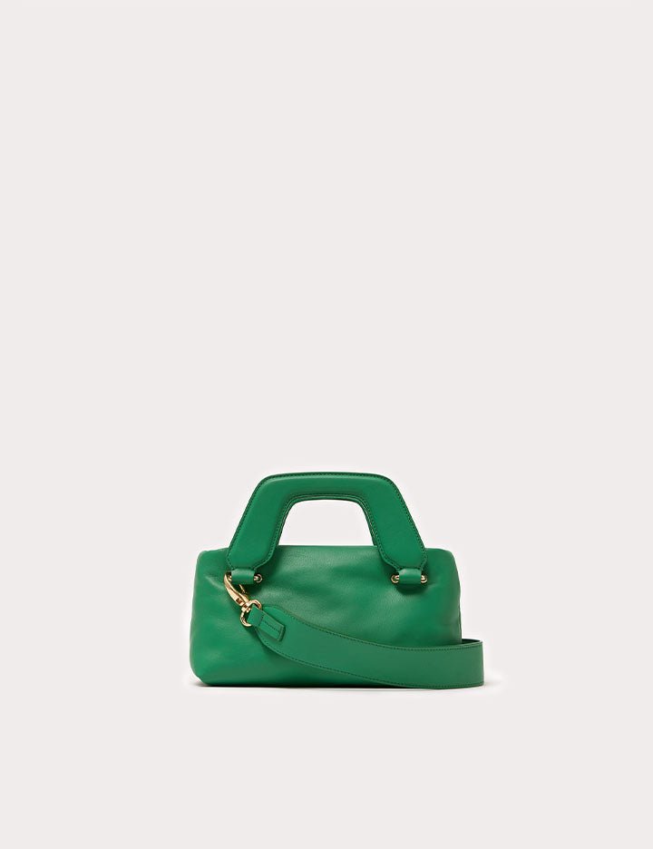 soft nano alice clutch bag verde smeraldo - Frida SRL