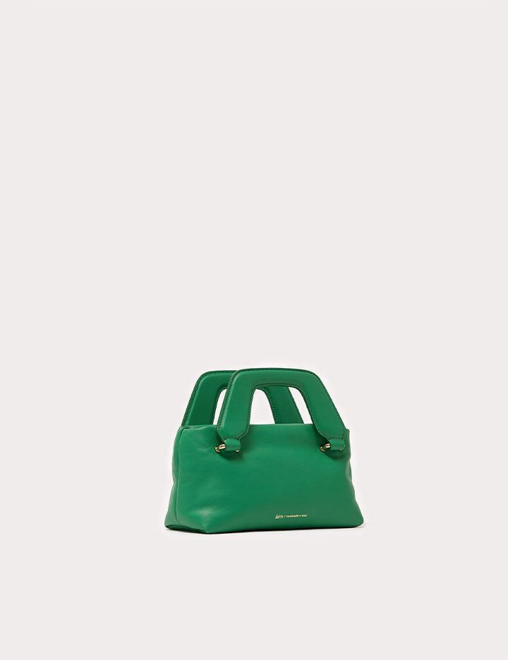 soft nano alice clutch bag verde smeraldo - Frida SRL