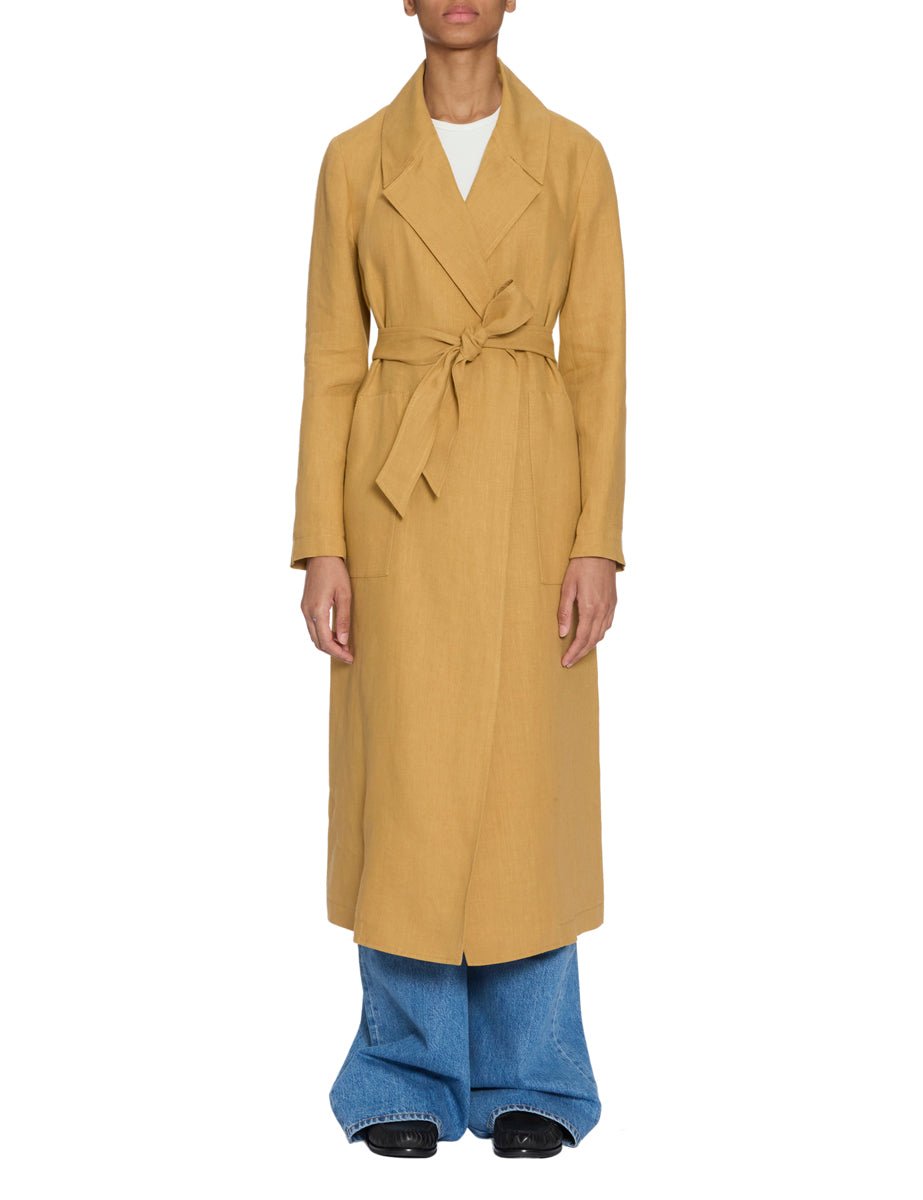 spolverino lino grano - forte forte - trench