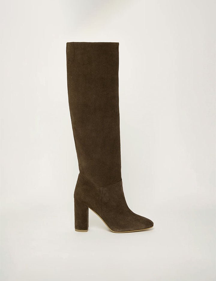 stivale camoscio marrone - Frida SRL
