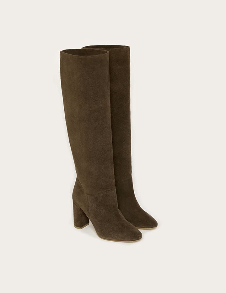 stivale camoscio marrone - Frida SRL