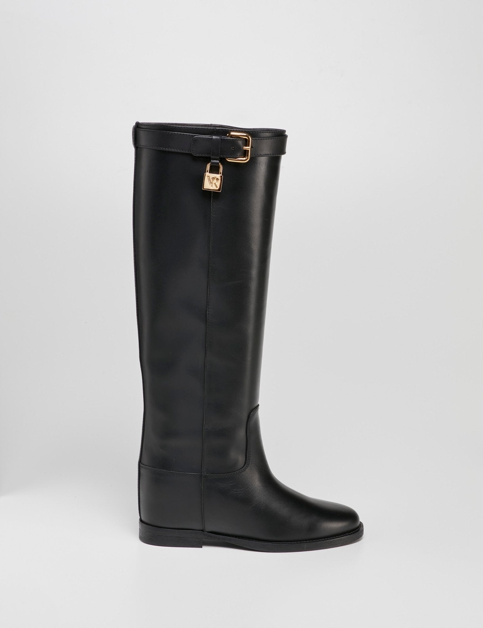 stivale cinturino lucchetto nero - Frida SRL