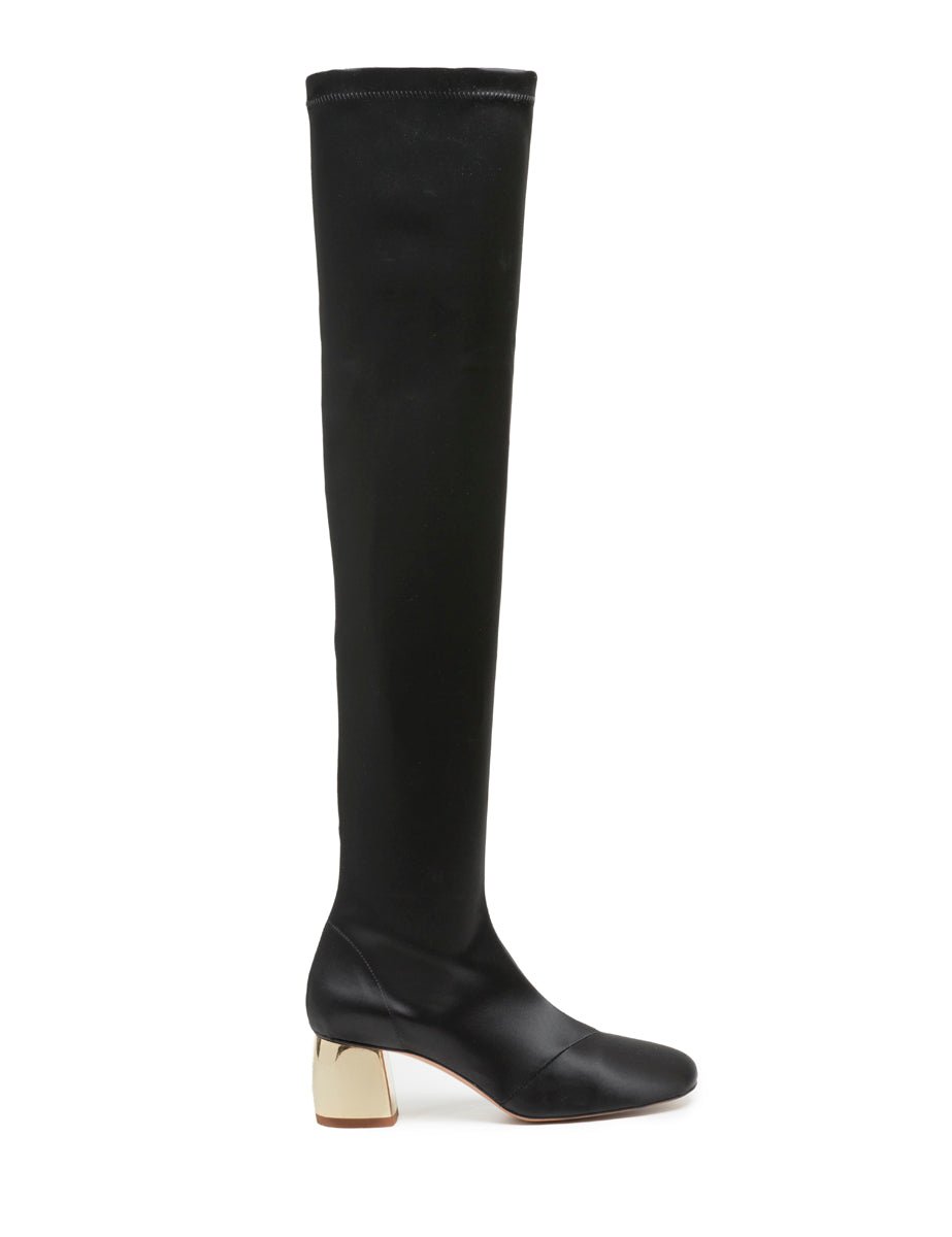 stivale cuissard a guanto satin nero - forte forte - cuissard