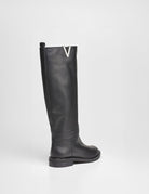 stivale liscio nero - Frida SRL