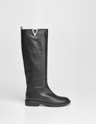 stivale liscio nero - Frida SRL