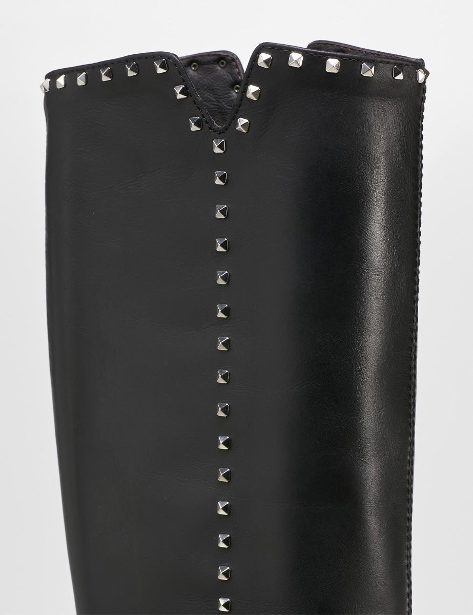 stivale nappa borchie nero - Frida SRL