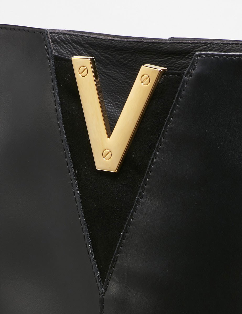 stivale nappa camoscio nero - viaroma15 - stivale