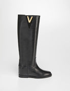 stivale nappa camoscio nero - viaroma15 - stivale