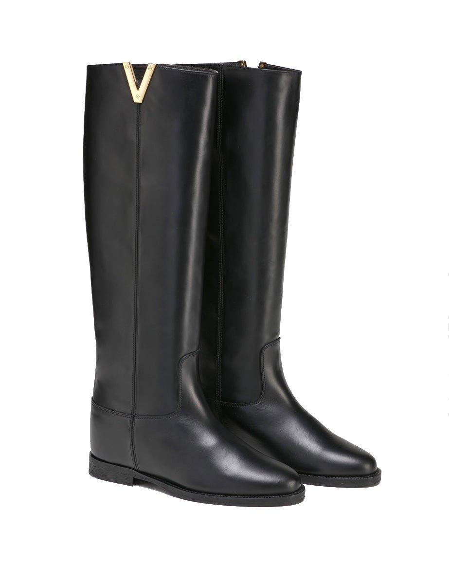 stivale nappa nero - viaroma15 - stivale