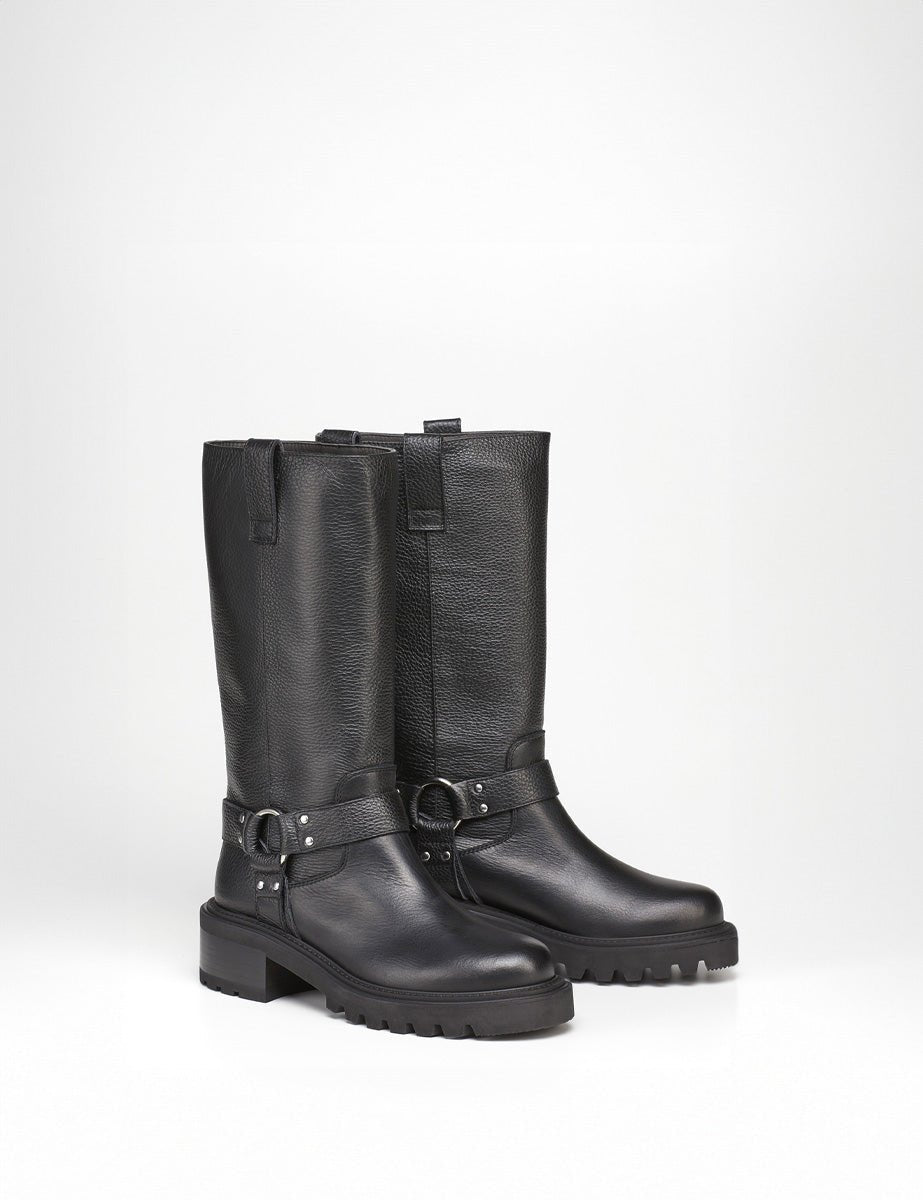 stivale pompiere cinturino nero - viaroma15 - stivale