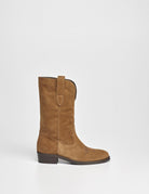 stivale texano camoscio martora - Frida SRL