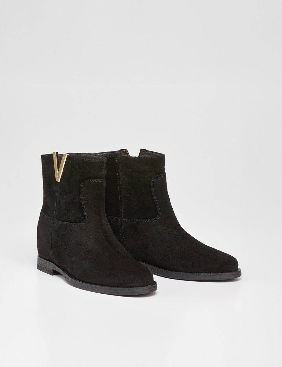 stivaletto camoscio nero - Frida SRL