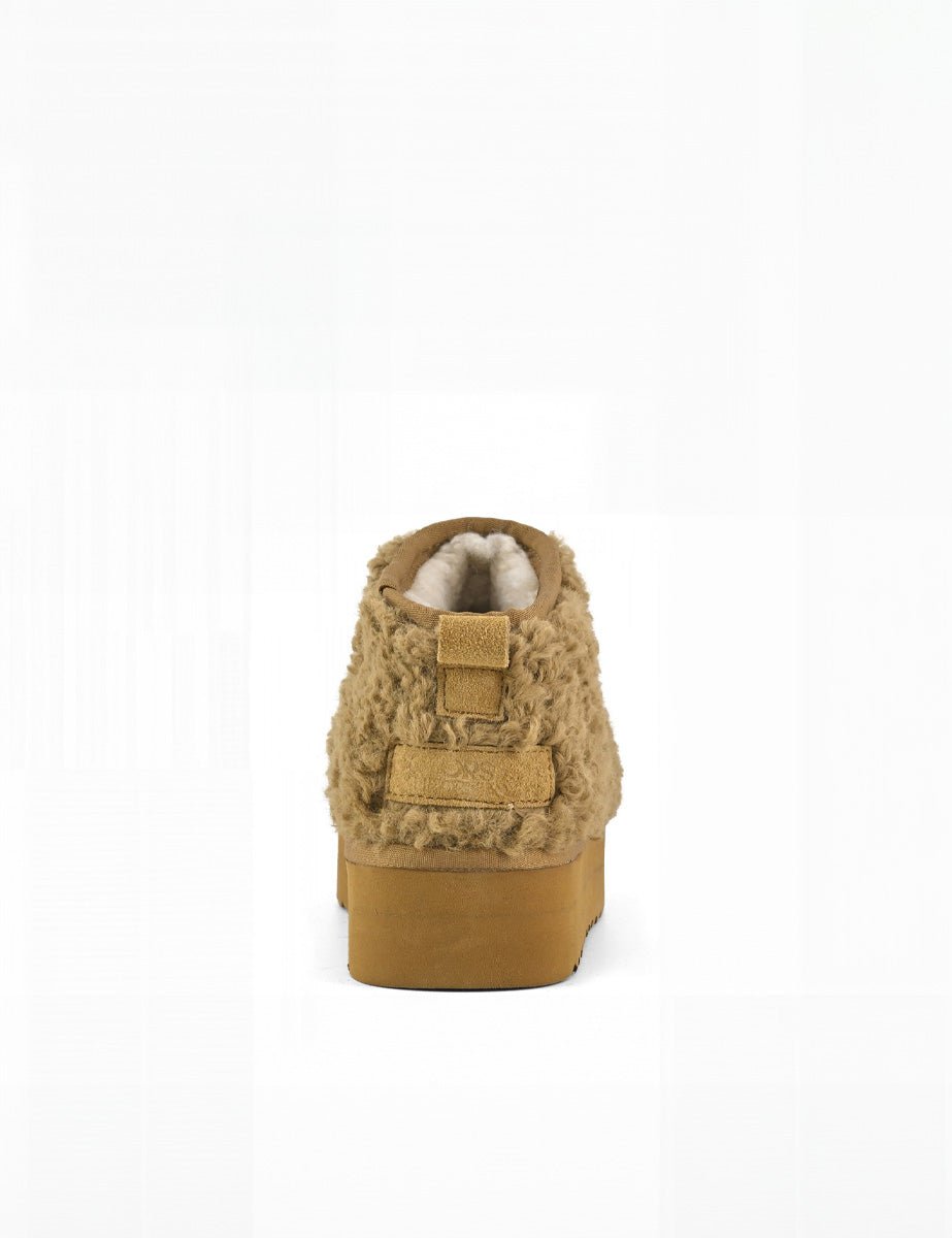 stivaletto classic platform furry biscotto - colors - stivaletto