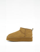 stivaletto classic platform tan biscotto - colors of california - stivaletto