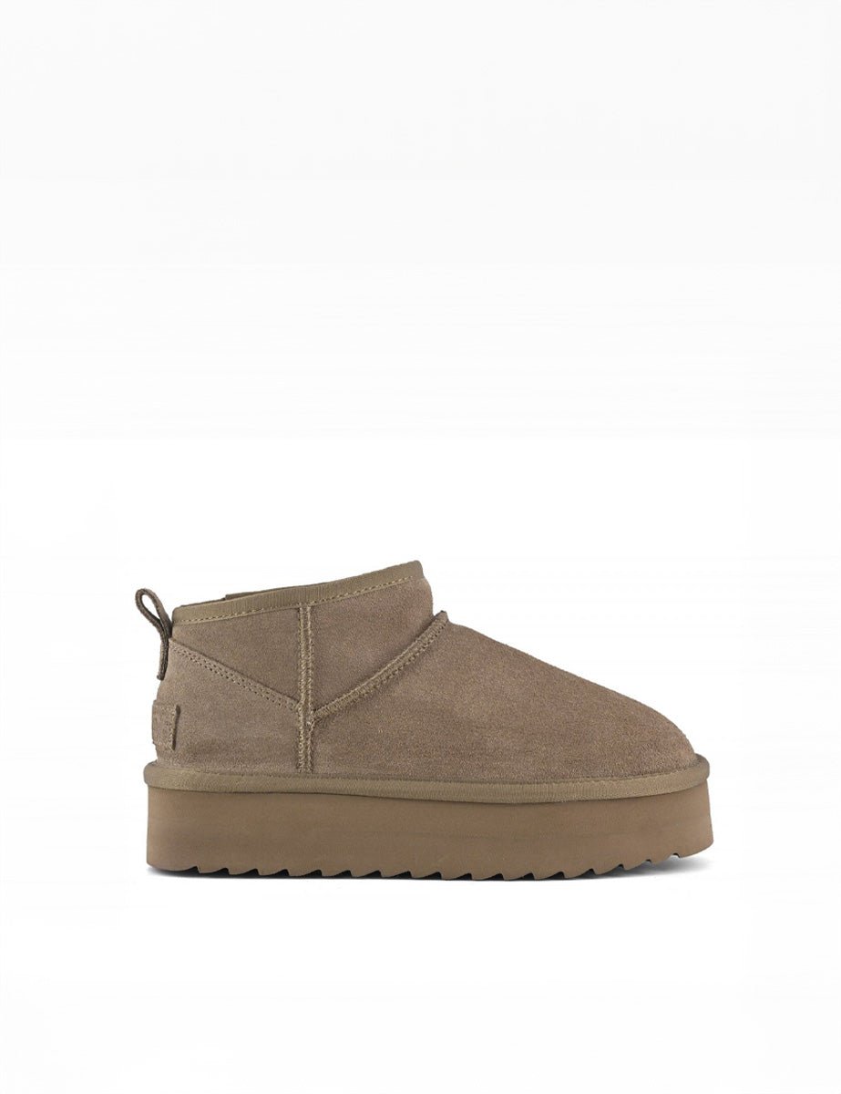 stivaletto classic platform taupe - colors of california - stivaletto