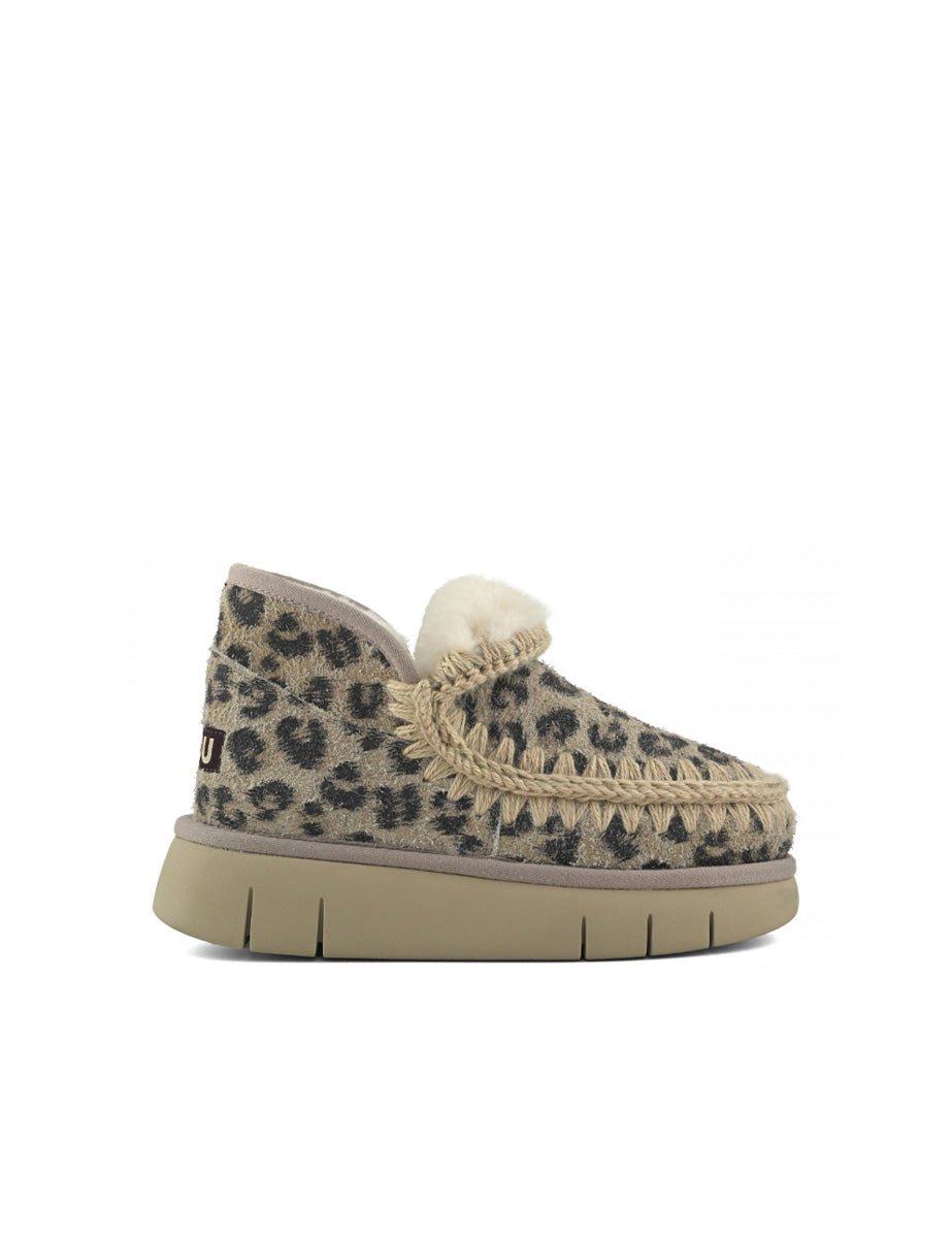 stivaletto eskimo bounce suede leopard - mou - stivaletto