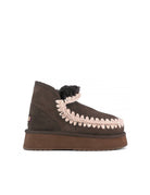 stivaletto eskimo platform mocha moro - mou - stivaletto