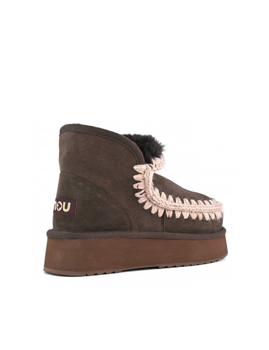stivaletto eskimo platform mocha moro - mou - stivaletto