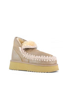 stivaletto eskimo platform stone metallic - mou - stivaletto