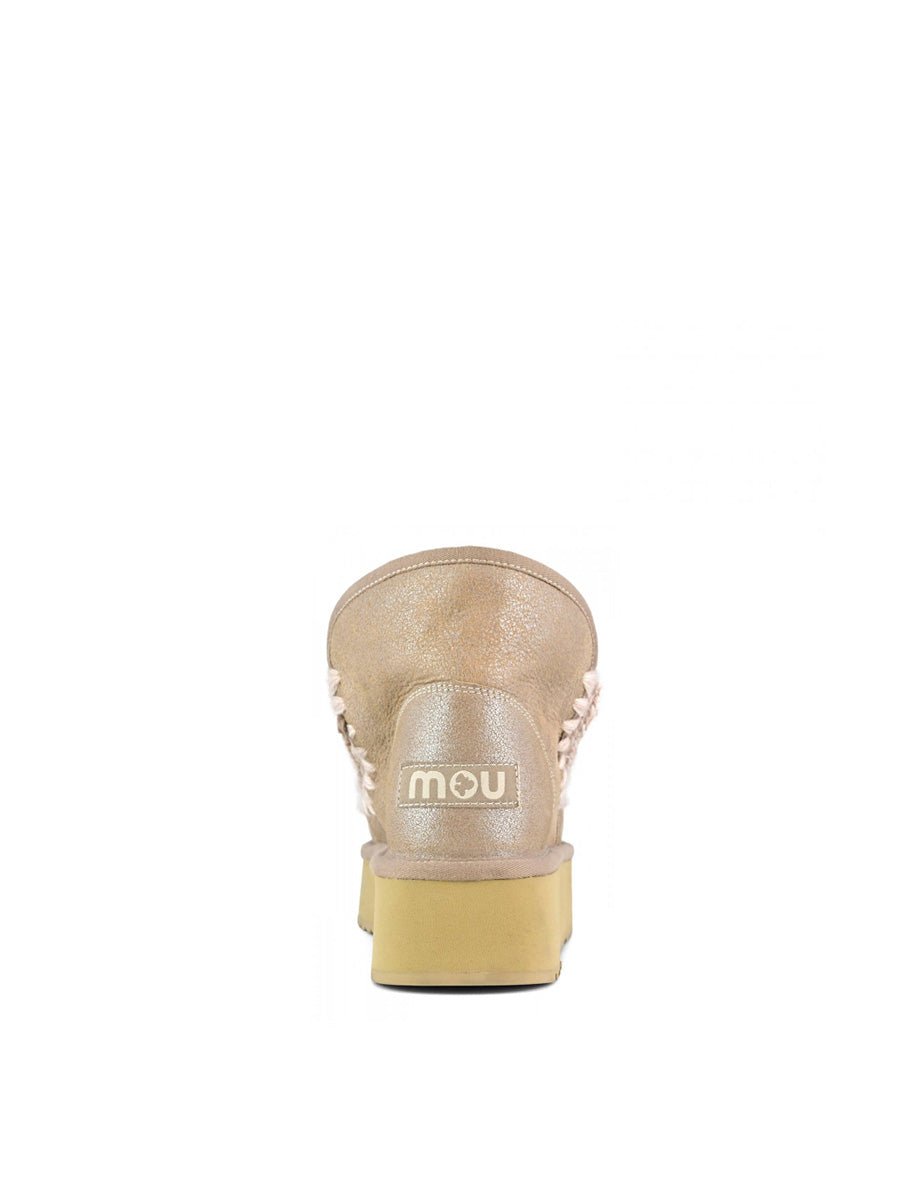 stivaletto eskimo platform stone metallic - mou - stivaletto