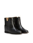 stivaletto liscio nero - Frida SRL