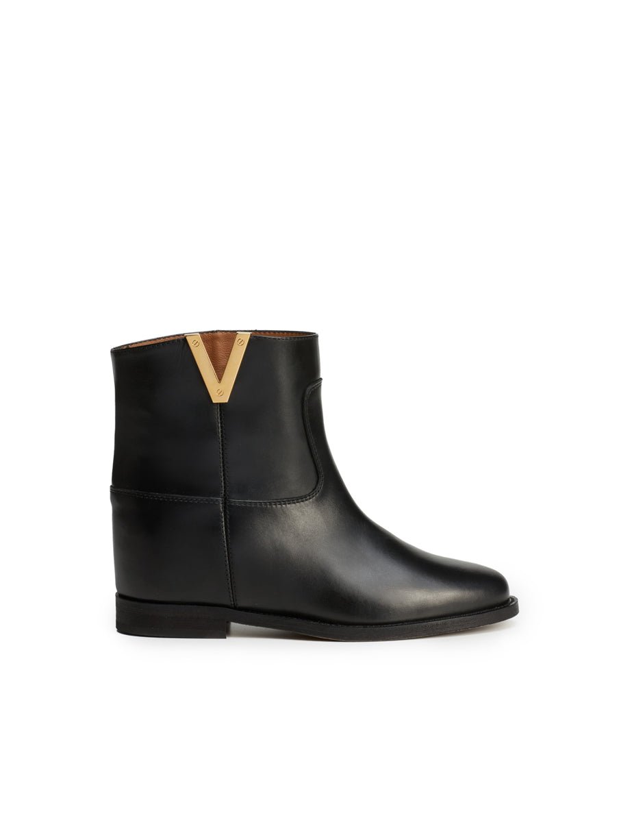 stivaletto liscio nero - Frida SRL