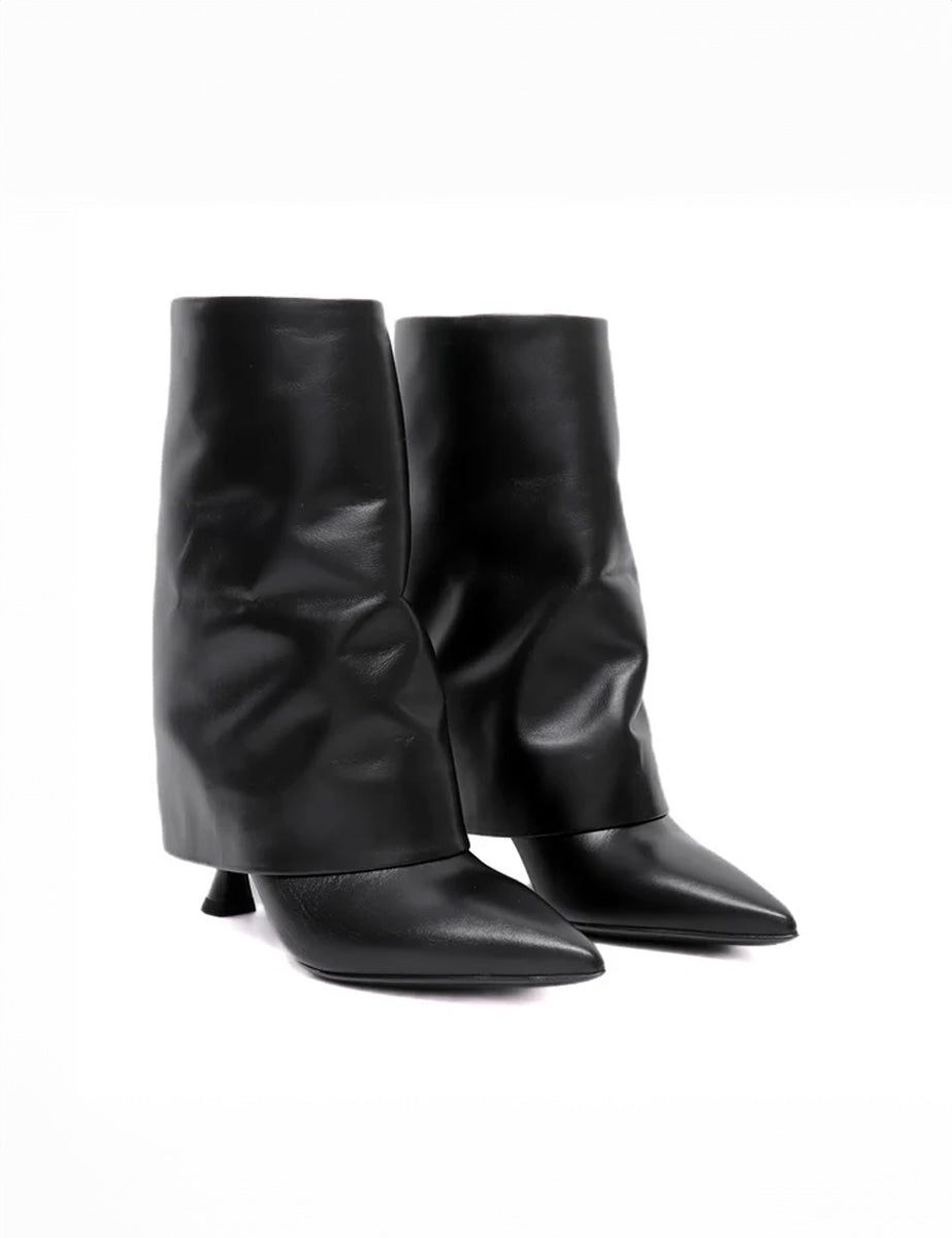 stivaletto nappa rimborso nero - Frida SRL
