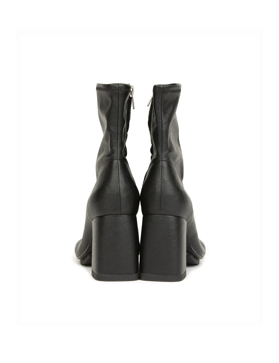 stivaletto nappa stretch black - ash - stivaletto