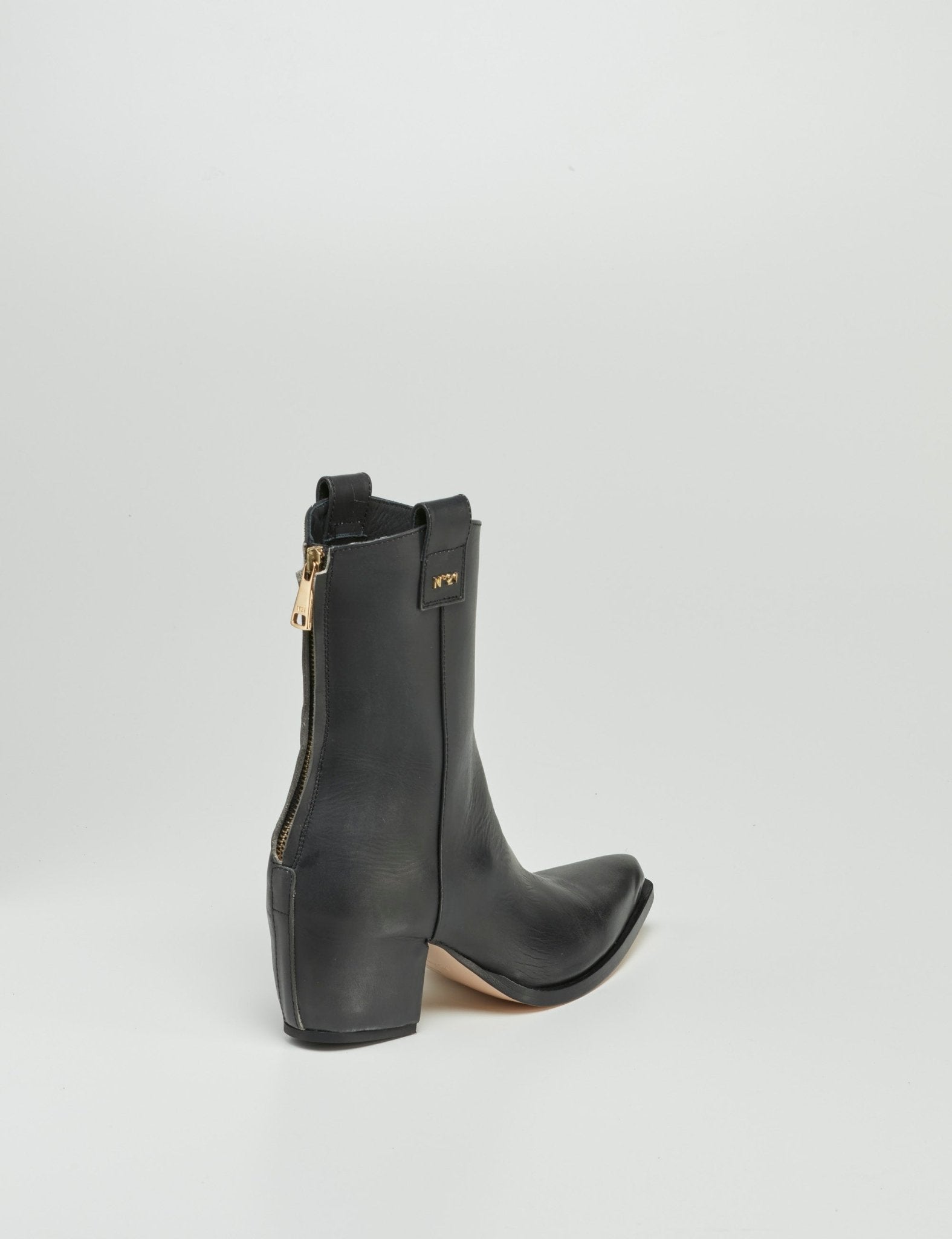stivaletto pelle nero - Frida SRL