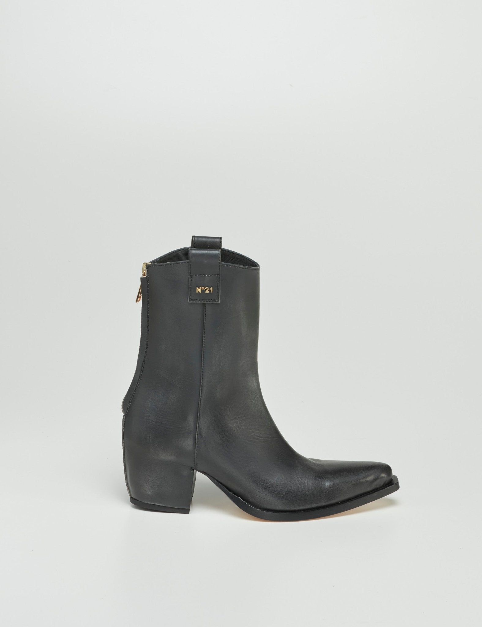 stivaletto pelle nero - Frida SRL