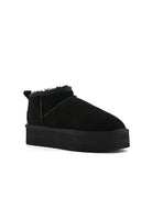 stivaletto platform suede montone black - colors of california - stivaletto